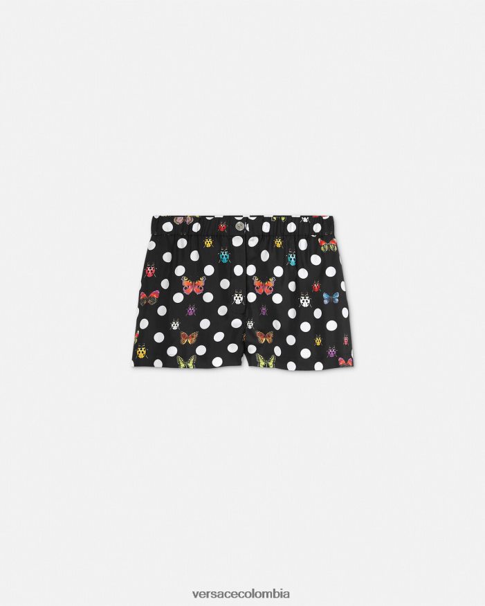 mujer shorts de seda mariposas Versace imprimir 2RP40F189 ropa