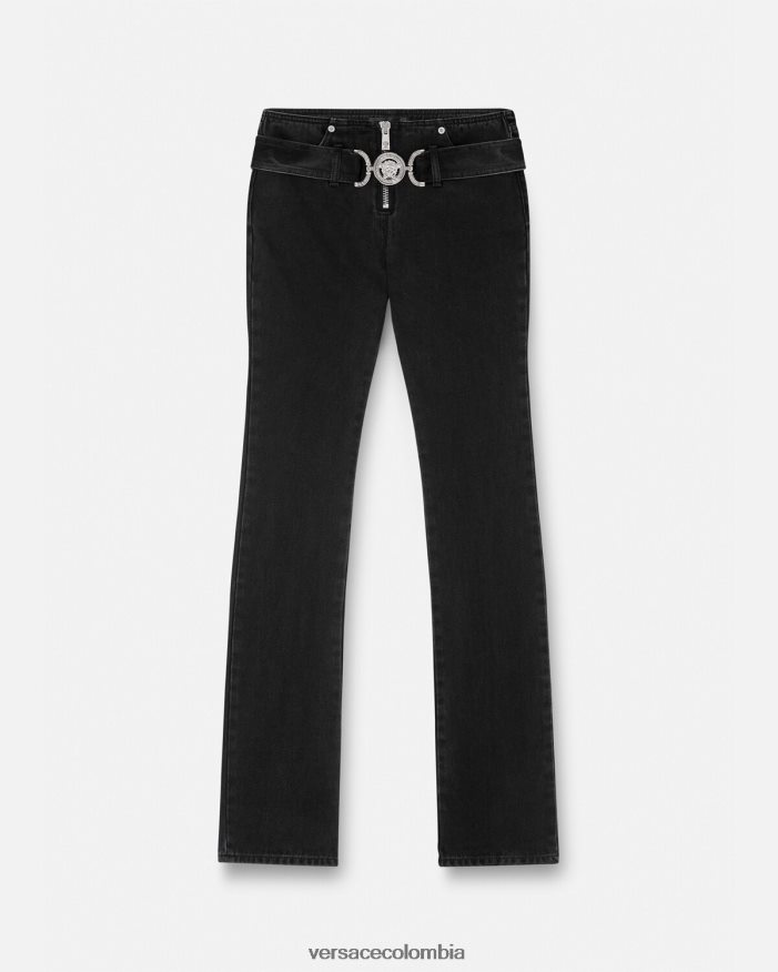 mujer vaqueros con medusa '95 Versace negro 2RP40F220 ropa