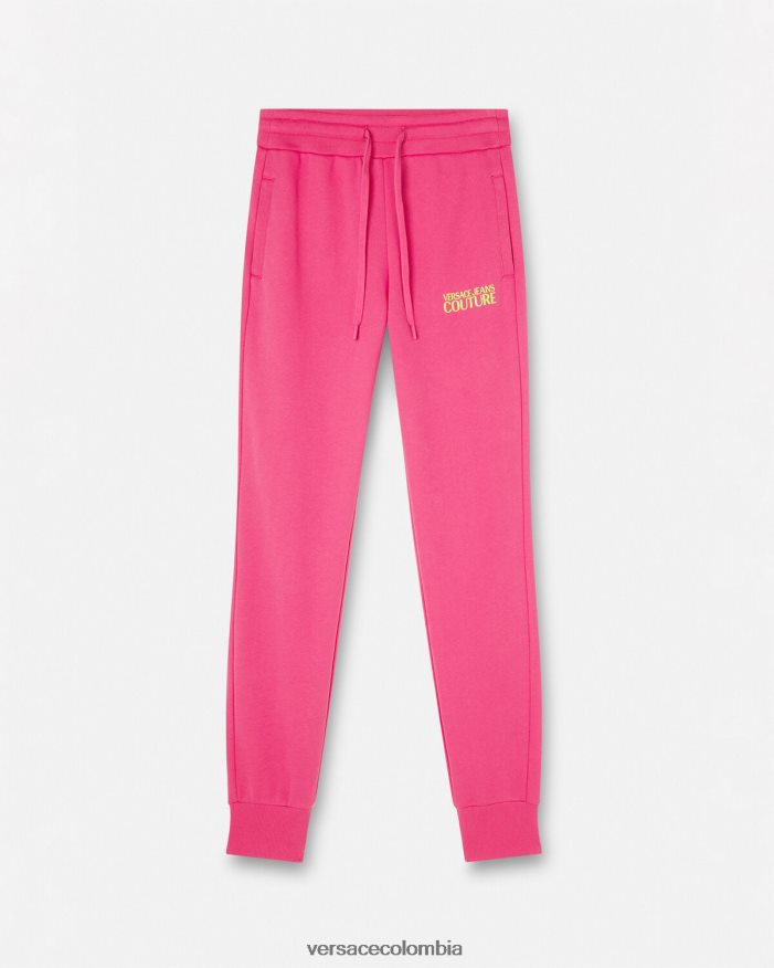 mujer pantalones deportivos con logo Versace fucsia 2RP40F2176 ropa
