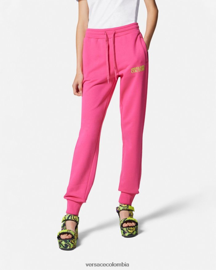 mujer pantalones deportivos con logo Versace fucsia 2RP40F2176 ropa