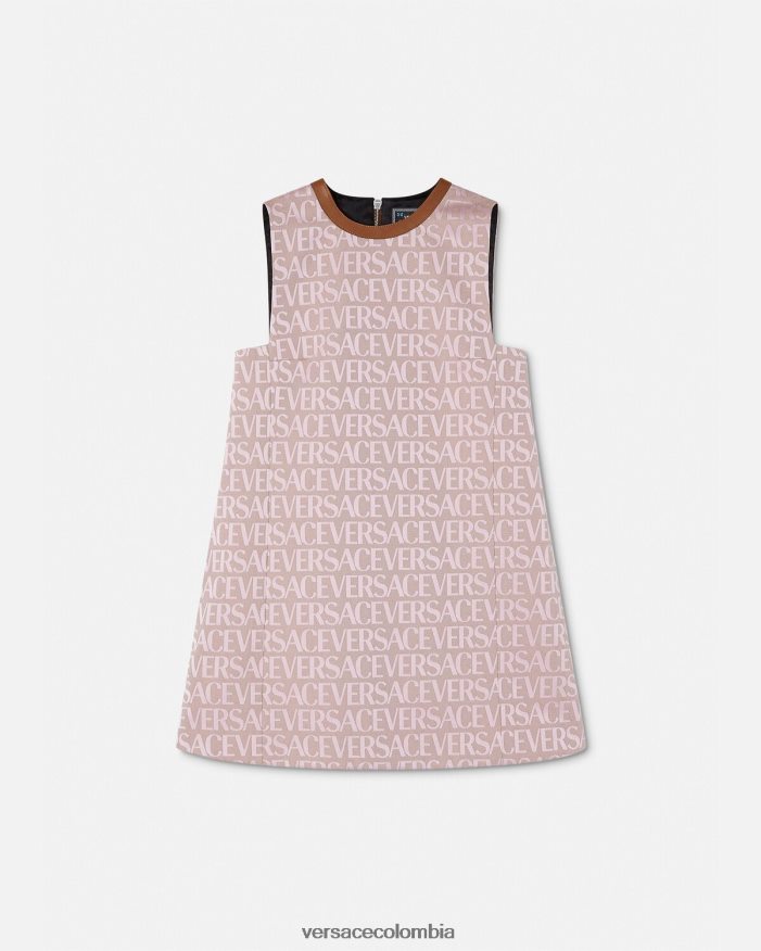 mujer minivestido por toda la prenda Versace rosa y estampado 2RP40F26 ropa
