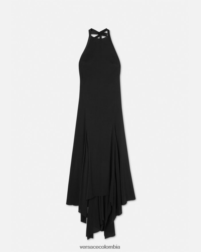 mujer vestido con cuello halter y lazo Versace un color 2RP40F21 ropa
