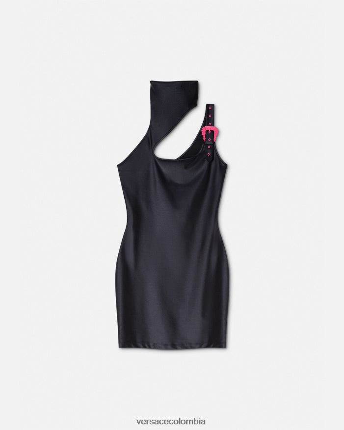 mujer vestido corto con hebilla barroca Versace negro 2RP40F2195 ropa