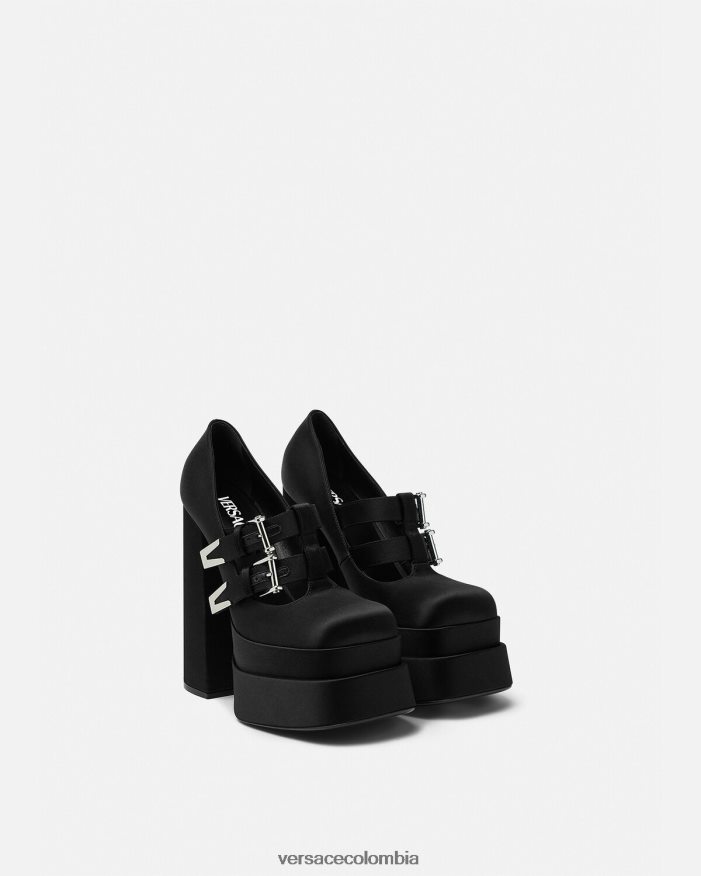 mujer bombas de plataforma aevitas Versace negro 2RP40F417 zapato