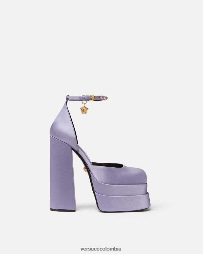 mujer zapatos de salón con plataforma medusa aevitas Versace lila 2RP40F422 zapato