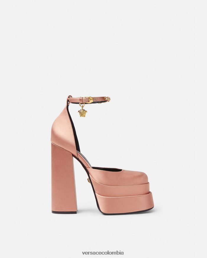 mujer zapatos de salón con plataforma medusa aevitas Versace rosa 2RP40F411 zapato