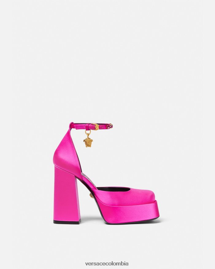 mujer zapatos de tacón con plataforma única medusa aevitas Versace fucsia 2RP40F416 zapato
