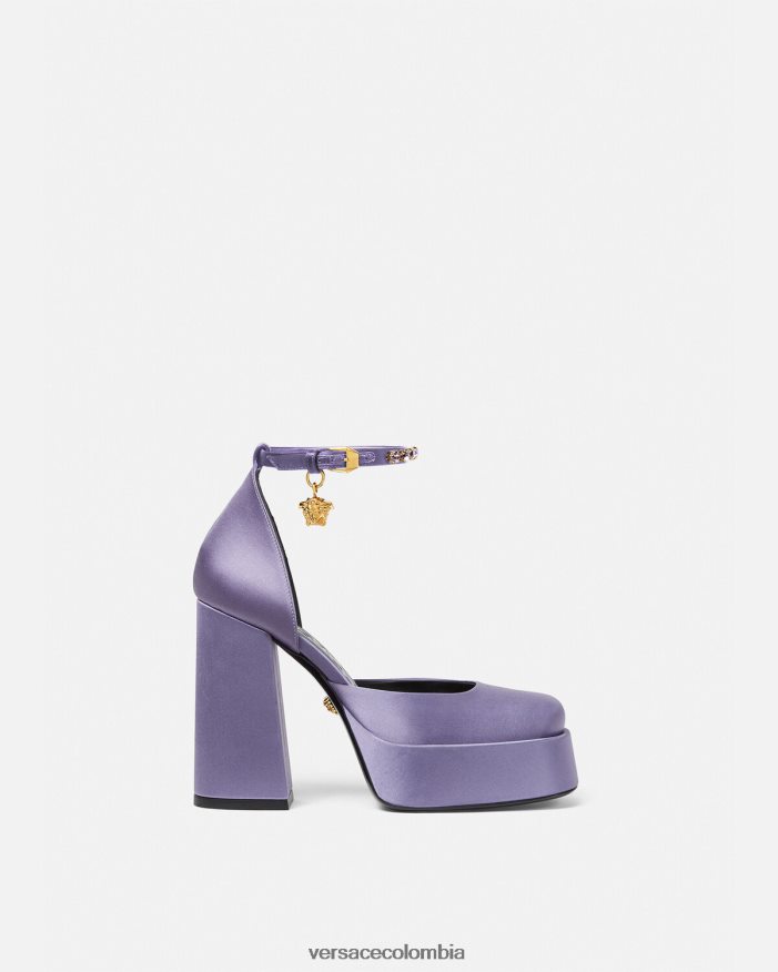 mujer zapatos de tacón con plataforma única medusa aevitas Versace lila 2RP40F427 zapato