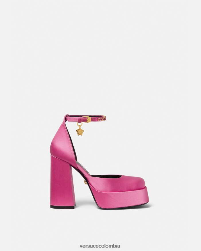 mujer zapatos de tacón con plataforma única medusa aevitas Versace rosa 2RP40F414 zapato