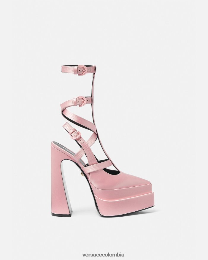 mujer zapatos de tacón con plataforma puntiaguda aevitas Versace rosa 2RP40F405 zapato