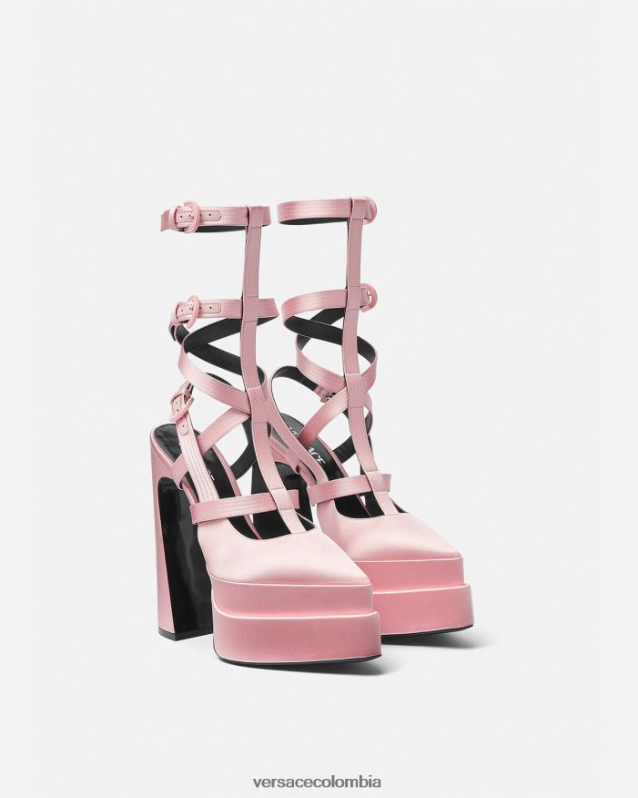 mujer zapatos de tacón con plataforma puntiaguda aevitas Versace rosa 2RP40F405 zapato