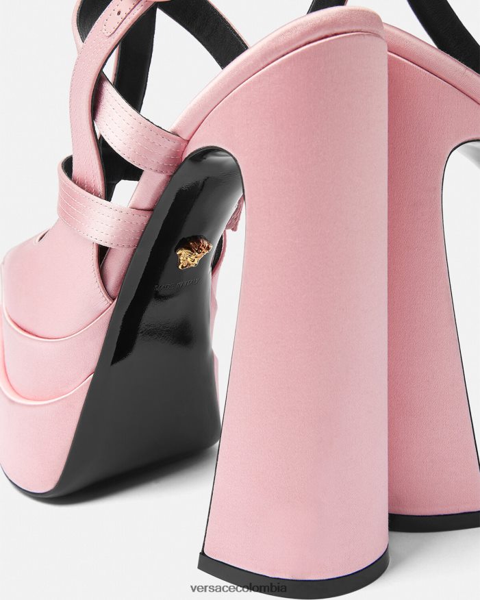 mujer zapatos de tacón con plataforma puntiaguda aevitas Versace rosa 2RP40F405 zapato