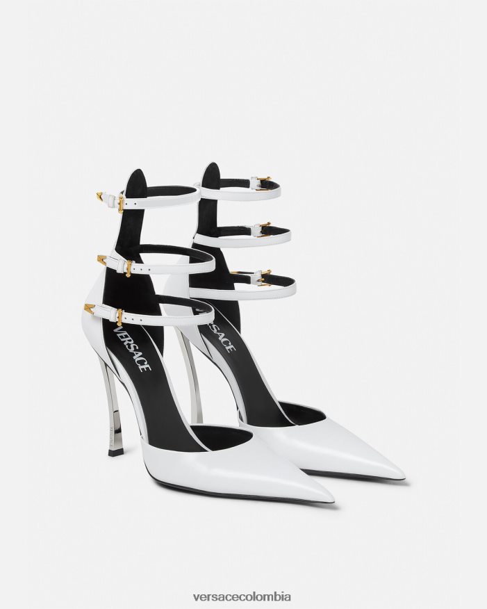mujer bombas de punta Versace blanco 2RP40F395 zapato