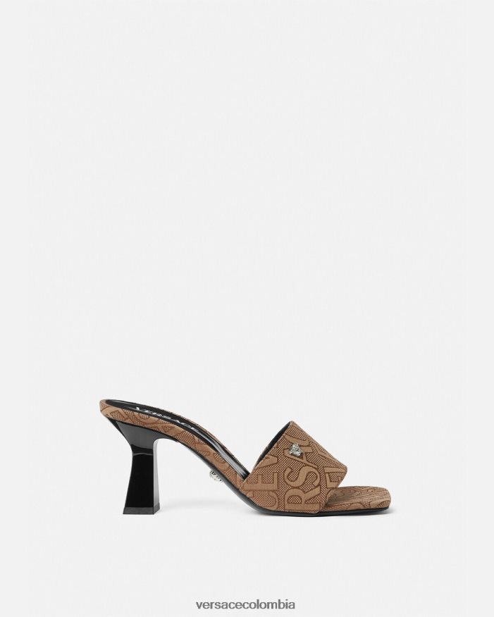 mujer mules por toda la prenda Versace marrón 2RP40F441 zapato