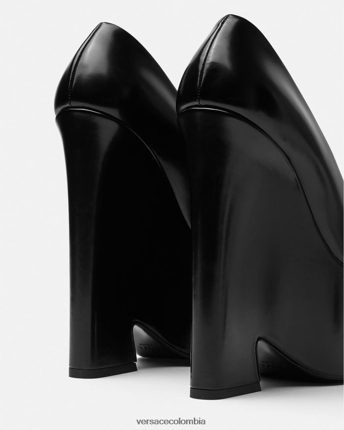 mujer bombas de plataforma tempestad Versace negro 2RP40F491 zapato