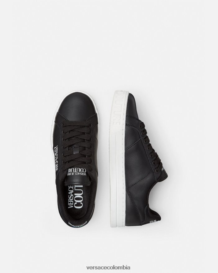 mujer tenis corte 88 Versace negro 2RP40F2314 zapato