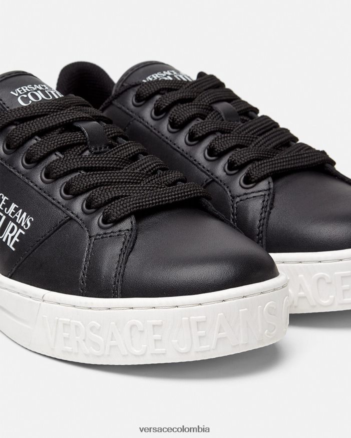 mujer tenis corte 88 Versace negro 2RP40F2314 zapato