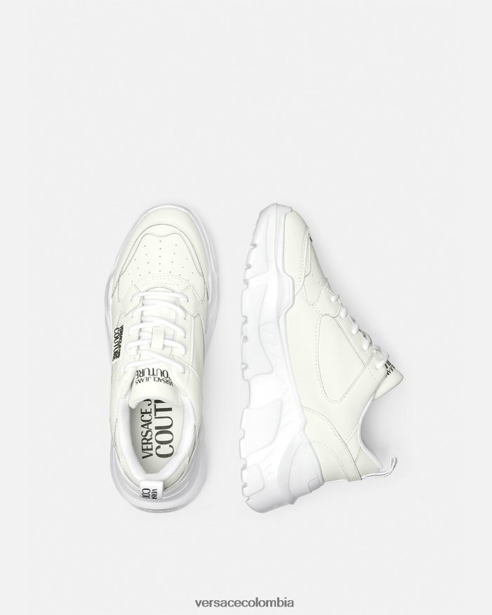 mujer zapatillas de deporte speedtrack Versace blanco 2RP40F2263 zapato