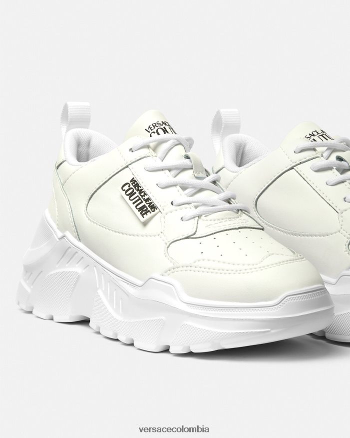 mujer zapatillas de deporte speedtrack Versace blanco 2RP40F2263 zapato