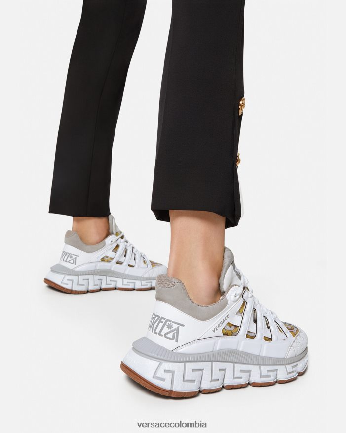 mujer zapatillas trigrecas Versace blanco 2RP40F508 zapato