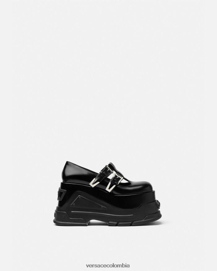 mujer zapatos de tacón con plataforma Medusa Versace negro 2RP40F497 zapato