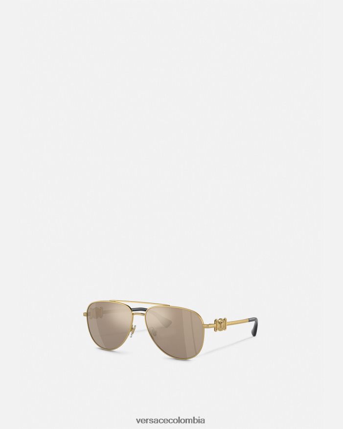 niños gafas de sol de aviador medusa Versace onul 2RP40F2139 accesorios