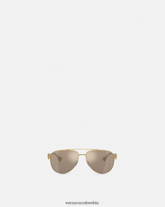 niños gafas de sol de aviador medusa Versace onul 2RP40F2139 accesorios