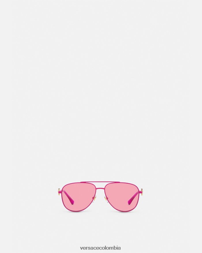 niños gafas de sol de aviador medusa Versace púrpura 2RP40F2058 accesorios