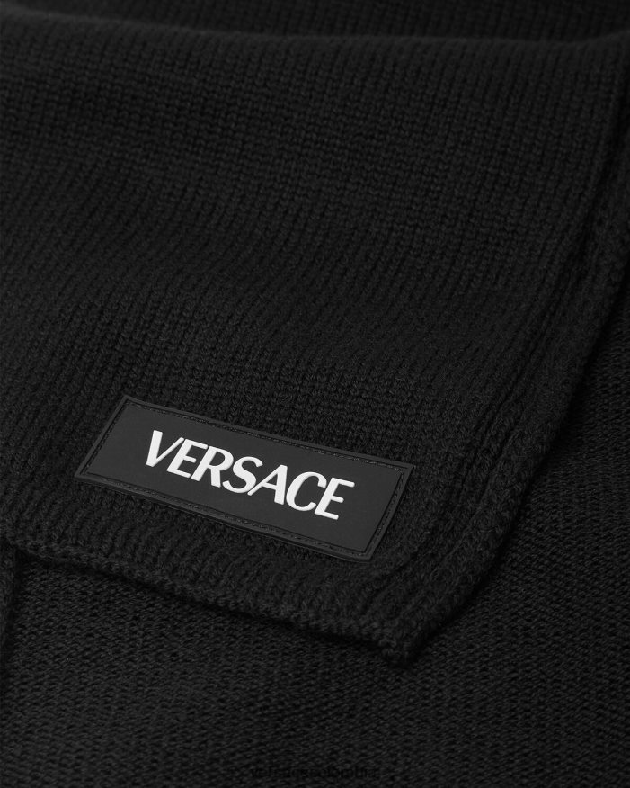 niños bufanda con logo Versace negro 2RP40F2061 accesorios