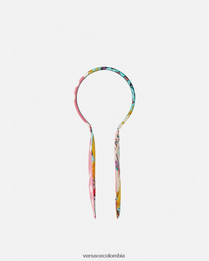 niños diadema de mariposas Versace rosa y blanco 2RP40F2060 accesorios