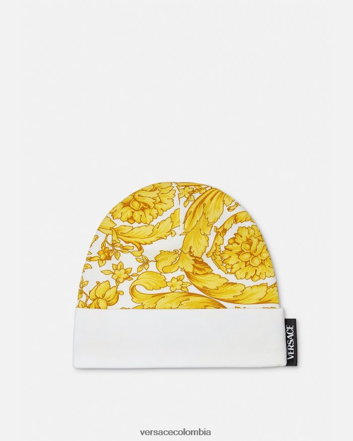 niños gorro de bebé barroco Versace Oro blanco 2RP40F1820 accesorios