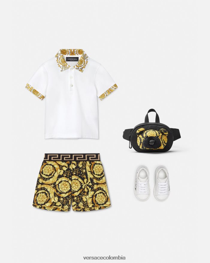 niños pantalones cortos de bebé barroco Versace imprimir 2RP40F1887 ropa