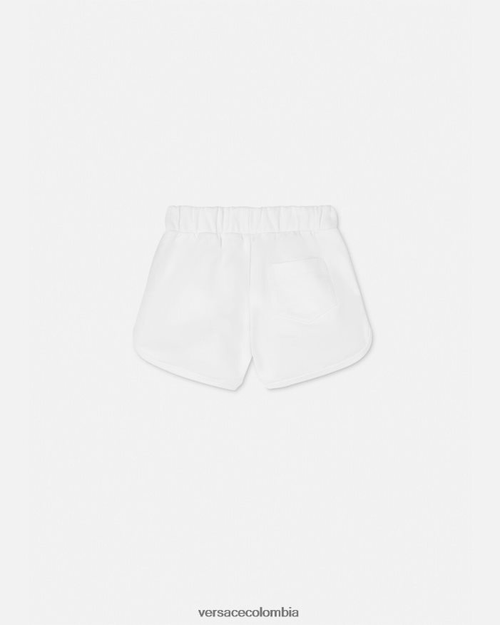 niños shorts deportivos con logo Versace Oro blanco 2RP40F1934 ropa