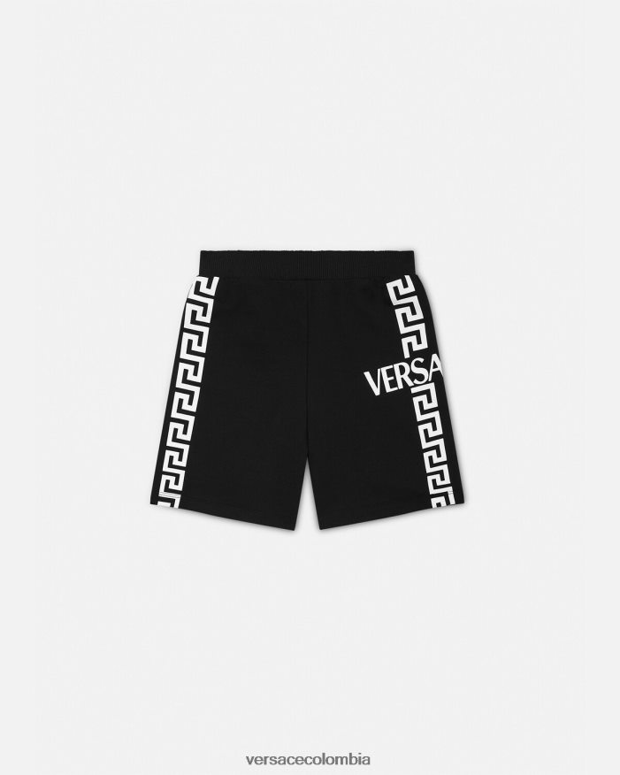 niños shorts deportivos con logo Versace negro 2RP40F2098 ropa