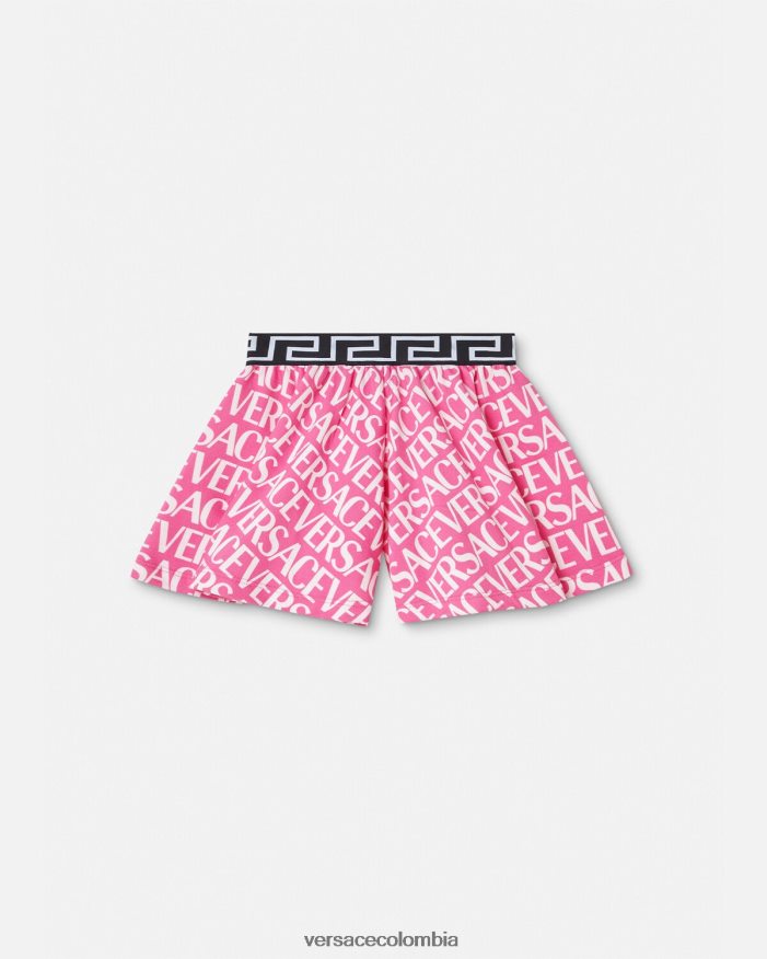 niños shorts deportivos integrales Versace rosa y estampado 2RP40F1975 ropa