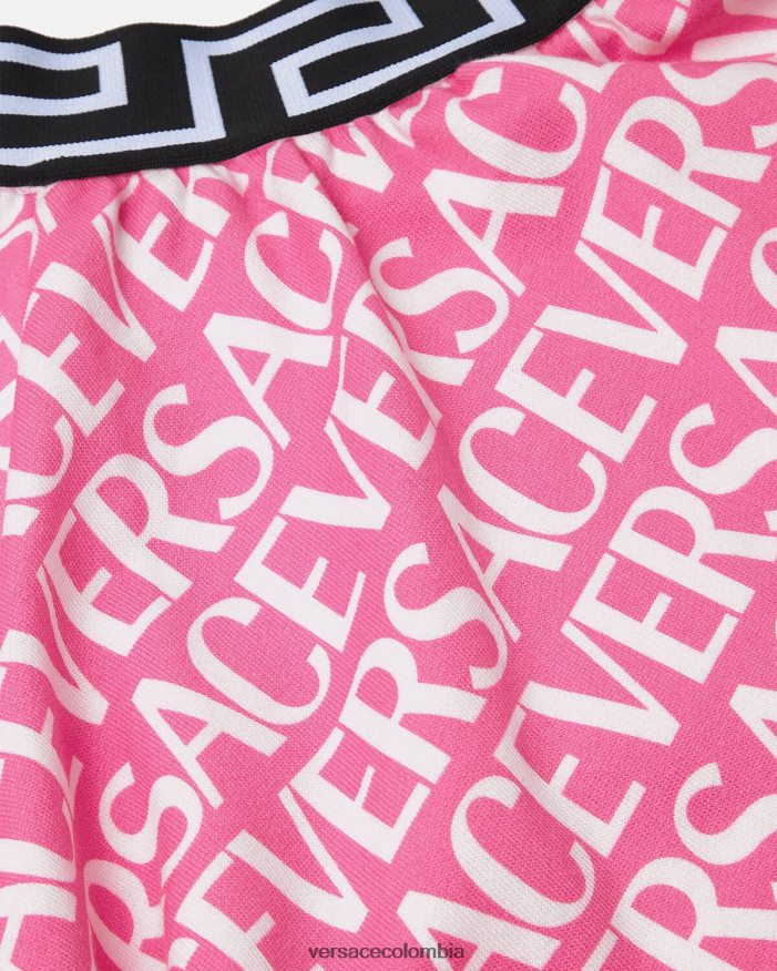 niños shorts deportivos integrales Versace rosa y estampado 2RP40F1975 ropa