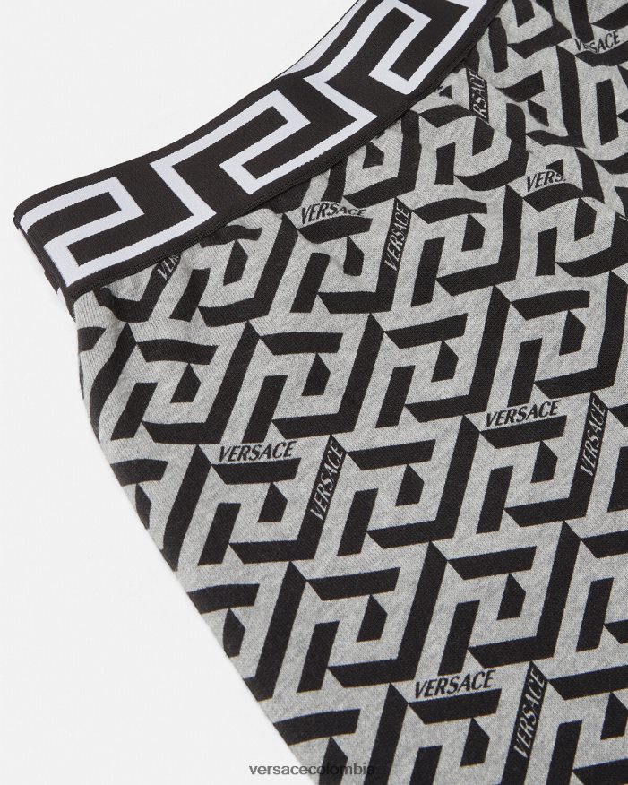 niños shorts deportivos la greca Versace gris y estampado 2RP40F2116 ropa