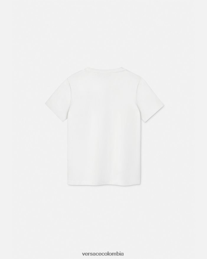 niños camiseta con imperdible Versace blanco y estampado 2RP40F2008 ropa