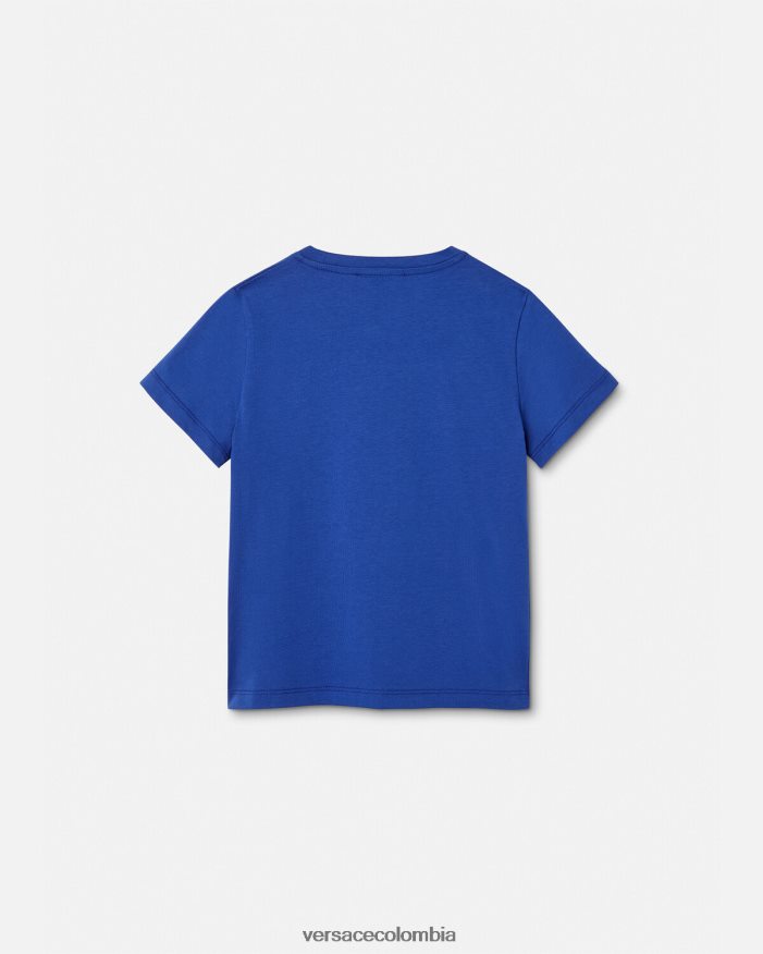 niños camiseta con logo universitario Versace azul 2RP40F2132 ropa