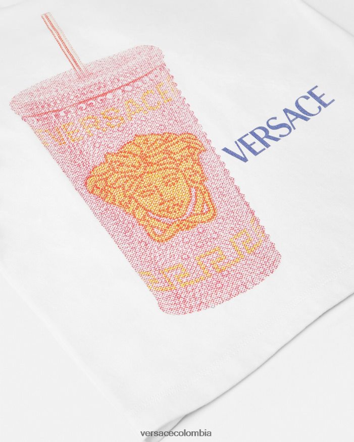 niños camiseta con logo y taza de viaje Versace blanco y estampado 2RP40F2018 ropa