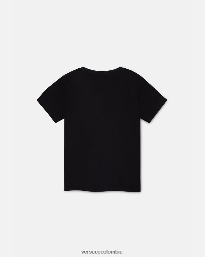 niños camiseta con medusa de cristal Versace negro 2RP40F1961 ropa