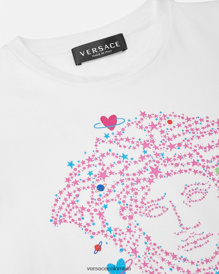niños camiseta medusa Versace blanco y estampado 2RP40F1946 ropa
