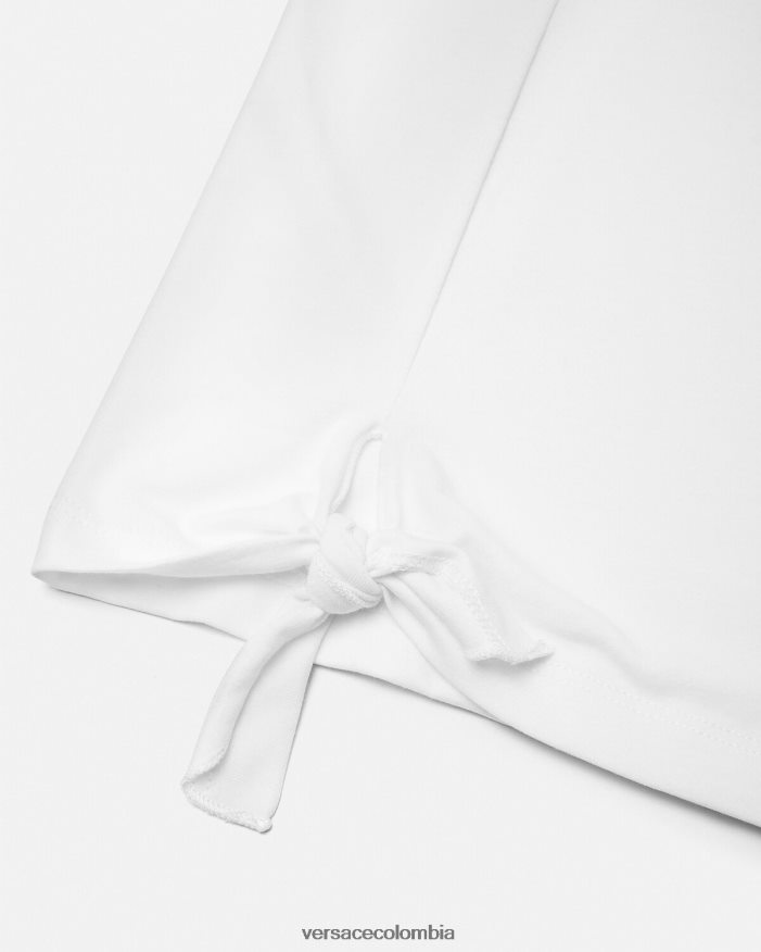 niños camiseta medusa orquídea Versace blanco y estampado 2RP40F2003 ropa