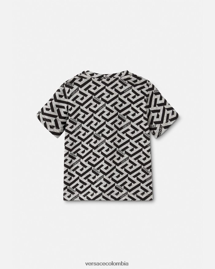 niños camiseta para bebé la greca Versace gris y estampado 2RP40F1910 ropa