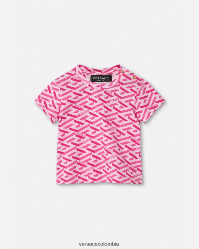 niños camiseta para bebé la greca Versace rosa 2RP40F1874 ropa