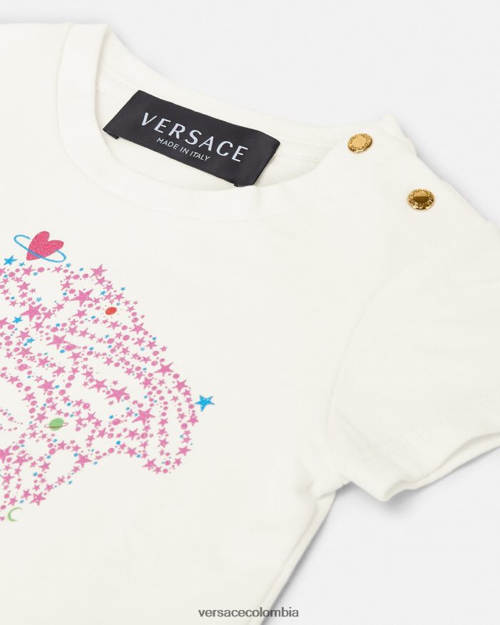 niños camiseta para bebé medusa Versace blanco y estampado 2RP40F1853 ropa