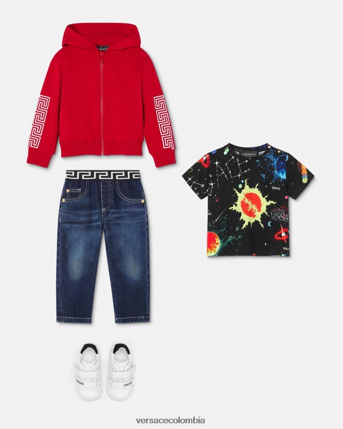 niños galaxia camiseta para bebé Versace imprimir 2RP40F1882 ropa