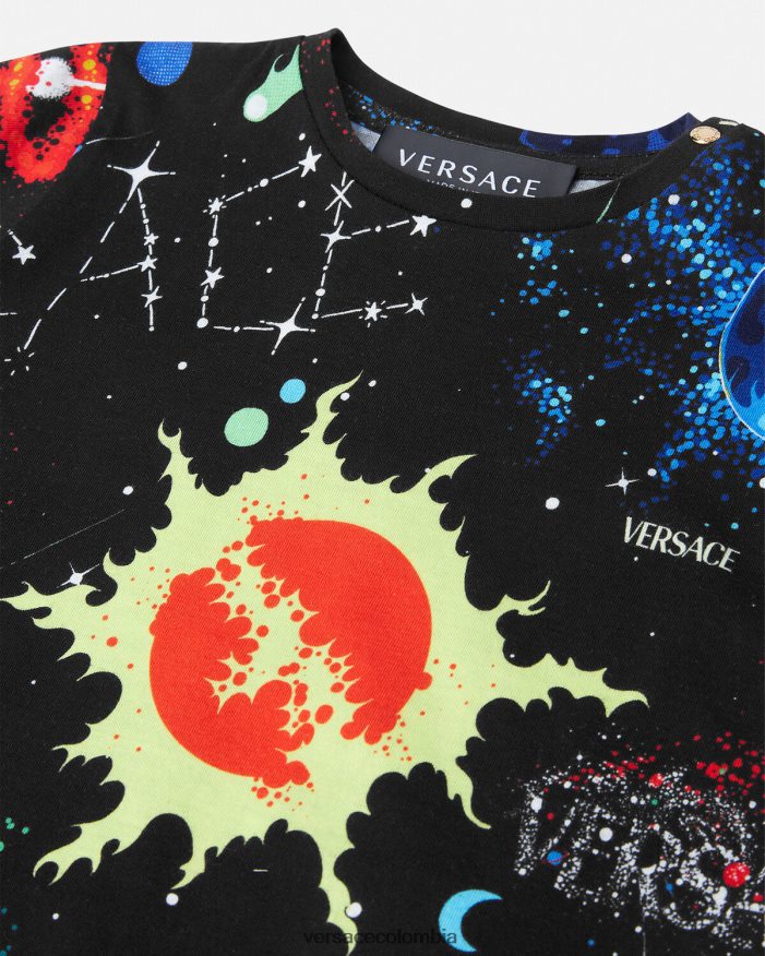niños galaxia camiseta para bebé Versace imprimir 2RP40F1882 ropa