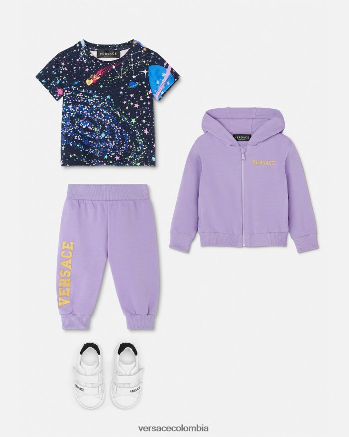 niños medusa galaxia camiseta para bebé Versace imprimir 2RP40F1852 ropa