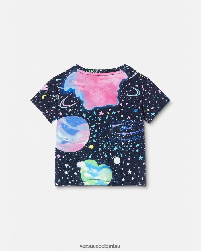 niños medusa galaxia camiseta para bebé Versace imprimir 2RP40F1852 ropa